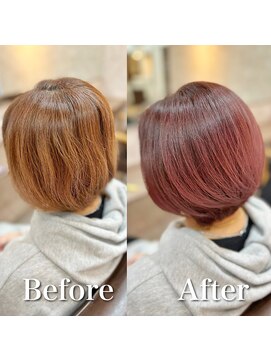 ファン 竹ノ塚店(F.U.N) 白髪ぼかし(ピンクベージュ)白髪キレイにマイナス10歳