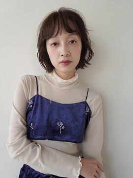 キーダ(KEEDA) ショート/デザインカット/顔まわりカット/ブラウンベージュ