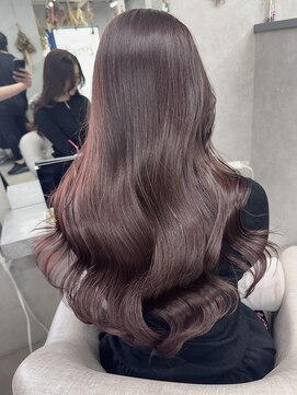 ランド 千葉(land) 艶髪ウェーブピンクアッシュブラウン/阿部