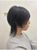 ウルフレイヤー似合わせ顔まわりカットシャギー本厚木