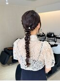 【ヘアセット】編み下ろし