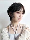 丸みショートボブ/レイヤー/20代30代40代50代/原宿0514