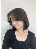 流れる顔まわり×ボブ/10代20代/30代
