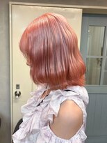 ミー 新宿(MII)&nbsp;コーラルピンク/ダブルカラー/デザインカラー/髪質改善/新宿/MII