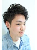 爽やかアップバング