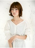 柔らか質感のシフォンボブ