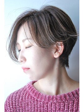 ゼロヘアーハナレ(zerohair HANARE) zerohairHANAREイチヤ 「フォギーグレージュの大人ショート」
