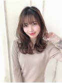 アフロート上田髪質改善フリンジウェーブ大人かわいい薄めバング