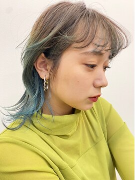 ローウェ 表参道(Louwe) 透明感切りっぱなしグラデーションカラー[表参道/表参道駅]