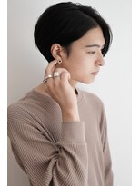 カライング(ing)&nbsp;スーツ短髪ツーブロック束感モテる黒髪シークレットパーマ