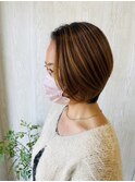 前下がりショートボブ