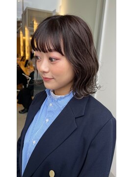 コロル(Color) 【Color/武田】波巻きボブ/ブラウン/グレージュ