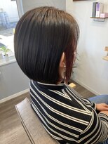ベル ヘアアンドヘッドスパ(Belle Hair&Head spa)&nbsp;ミニボブ×イヤリングカラー