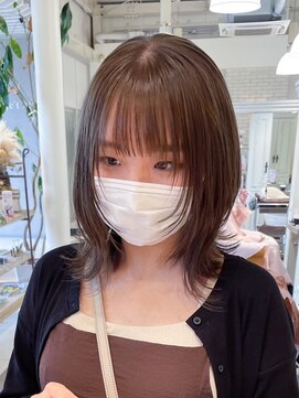 オブジェ シエル(obje't ciel) 【obje't ciel】くびれボブ×ピンクブラウン【宮崎 太揮】