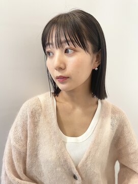 ミィ 浦和(mee) 【mee.】前髪カタログ/マチルダボブ/インナーグレージュ