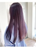 ラベンダーパープルカラー/毛先フェイクブラック