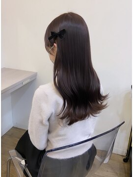 イオエ(ioe) 黒髪/ボブルフ/ネビージュ/小顔/ワンレン/髪質改善/グレージュ