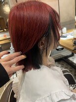アース 綱島店(HAIR&MAKE EARTH)&nbsp;レッドピンクfeat.オレンジ