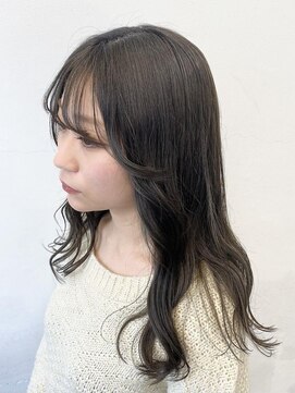 ココ 本八幡(KOKO) ハッシュカットグレージュデザインツートンカラーミディアム