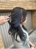 イヤリングカラーブルー