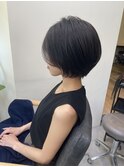 首元スッキリショートボブ