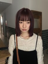 サイバイシキ(sai by SHIKI) 顔まわりレイヤーミディアム×髪質改善ストレート