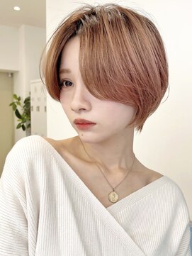 セイドット フクオカ(Say.FUKUOKA) 【Say.福岡】大人ショート×ピンクベージュ×くびれ×前髪なし