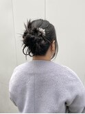 ねじねじカチモリとタイトアレンジ/結婚式お呼ばれアレンジ