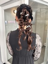 カシェル(cashel) ふわふわアレンジ/お呼ばれヘアセット/リボンアレンジ