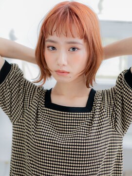 モッズヘア 上尾西口店(mod's hair) フレンチカジュアルオン眉前下がりボブパーマh3上尾10代20代30代