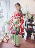 卒業式着物着付けとセット