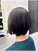 【ショートボブ】ホワイトグレージュ/ミニウルフ/中島/鎌取