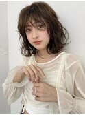 くびれ アプリコットオレンジ 夏のヘアアレンジハイライトカラー
