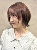くびれヘア/アプリコットオレンジ/ハイライトカラー/鶴ヶ峰YM74
