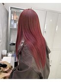【スタイリストArisa】ブリーチなしダブルカラー　レッドカラー