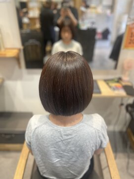 カラーアソートセピア 浦和店(Color assort SEPIA) 小顔ボブ×艶髪ボブ×ストレートボブ20代30代40代