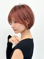 アマトウキョウ 表参道(AMA TOKYO)&nbsp;斜めバング、小顔ショート、前髪パーマ
