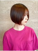 【力丸】ナチュラルストレートボブ