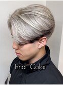 センターパート/エンドカラー/渋谷／表参道