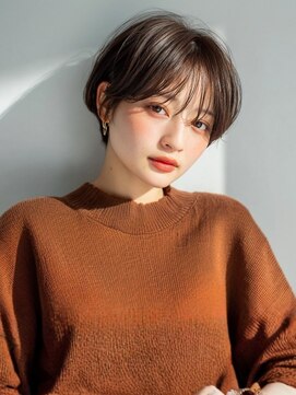 マッシュショート ショートボブ 小顔カット 20代 艶髪 透明感