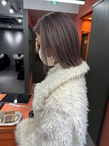 レブ 三条河原町(Reb,) ダブルカラー/ブリーチ/グレージュ