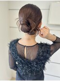 カチモリヘア　結婚式ヘア　ヘアセット　お呼ばれヘア　
