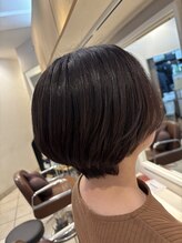 モップス 富岡店(MOPS)&nbsp;丸みショート×ナチュラルなラベンダーカラー