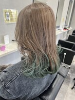 ジェンダーヘア(GENDER hair)&nbsp;推しカラー☆ベージュ×グリーン