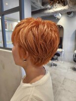 ジェコ ブラン(gecko. brun) 高発色オレンジ/艶感ショートボブ/ケアブリーチ #武蔵小山美容室