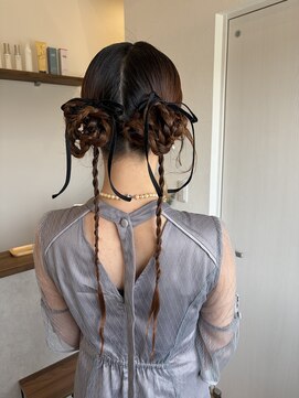 リブヘア(LiB hair) ツインお団子アレンジ☆