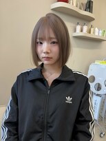 Maison cope'u 梅田 ブリーチ/ケアブリーチ/ブリーチデザイン/ブリーチカラー&nbsp;ミルクティーベージュ