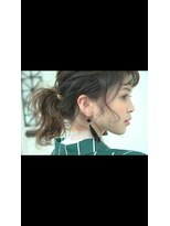 モードケイズ 西宮(MODE K's)&nbsp;ヘアアレンジ/斜めバング/アシンメトリー/伸ばしかけ/大人/小顔