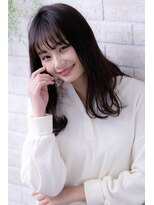 ヘアーアートシフォン 川口東口店(hair art chiffon)&nbsp;前髪パーマとレッドブラウンカラーのフルバング大人レイヤー