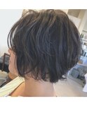 クール×ラフ前下がりボブ